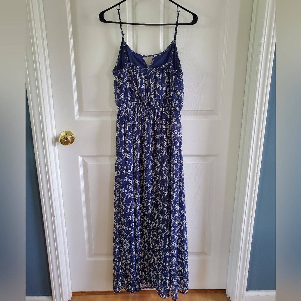 One Clothing Blue and White Spaghetti Strap Sundress. #SW - Picture 2 of 6